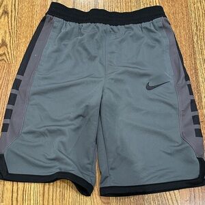 Nike Boys Charcoal and Black Athletic Shorts